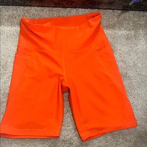Old Navy Women's Bright Orange Bike Shorts